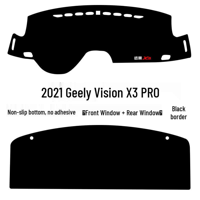 Geely Vision X3PRO Dashboard Sunshade Pad for Interior Console Modification