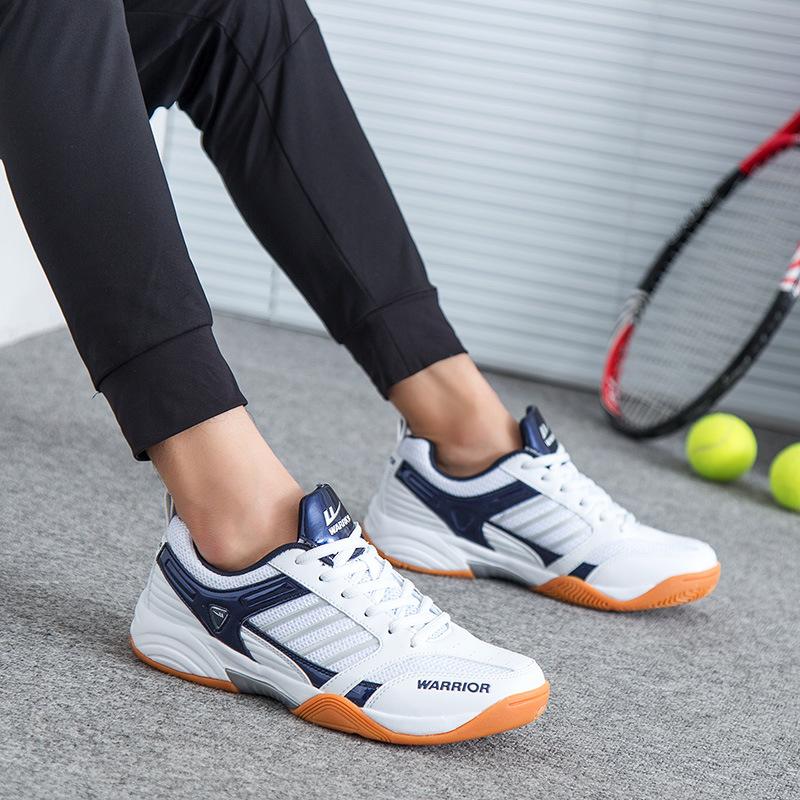 WARRIOR Men Professional Table Tennis Shoes Flexible Light Badminton Volleyball Sneakers Anti Slip Women's Sports Training
