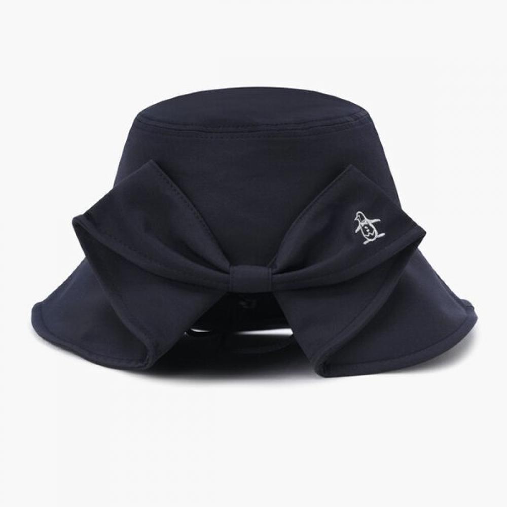 Munsingwear Women Big Ribbon Bonnet Hat Dark Navy Mr322lcp82