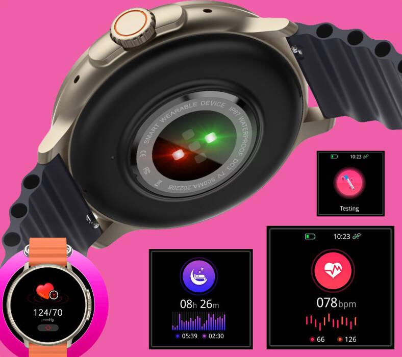 Smartwatch Unisex Rubicon Rncf15 - Bluetooth Call, Wireless Charging (Sr057B)
