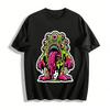 Goofy Multi-eyed Slime Monster Graphic Casual T-shirt Pure Cotton T-shirt