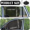 Tallew 4 Pack Car Window Shades Cling Sunshade for Sun Shade Baby Side Window Cover Automotive Window Sunshade Sun Protector Accessories Sun Shade