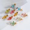 10PCS Duckling Hair Clip Colorful Hairpins Safe Resin Hairpin Cartoon Headwear Kids Girls Party School Hair Ornaments