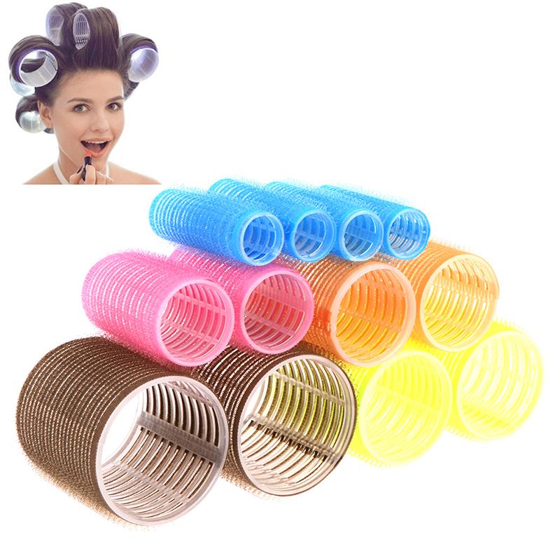 Self Grip Rollers Cling Stick Hair Curler Curls Wave Styling Salon Setting Tool