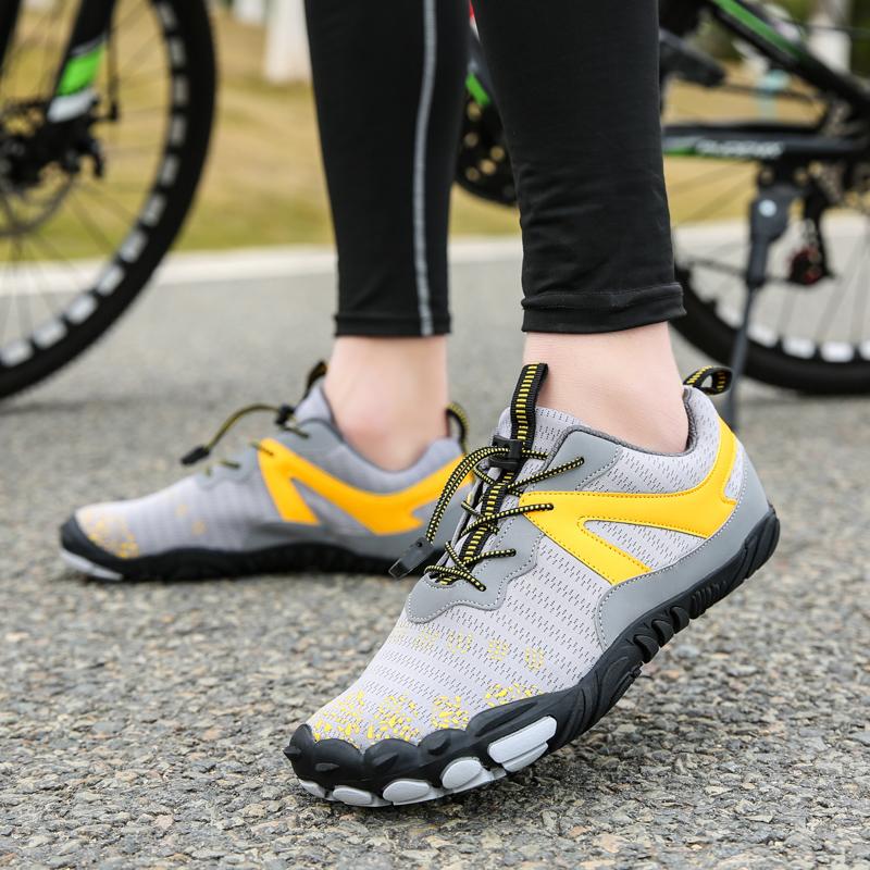 Herren Barfuß Wanderschuhe Damen Outdoor Sneaker zum Klettern Trekking Unisex Rutschfest Fitnessstudio Cross-Training Sportschuhe
