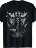 Men's Gothic Mysterious Emotional Punk Satan T-Shirt Featuring An Evil Trash Aesthetic with Sku