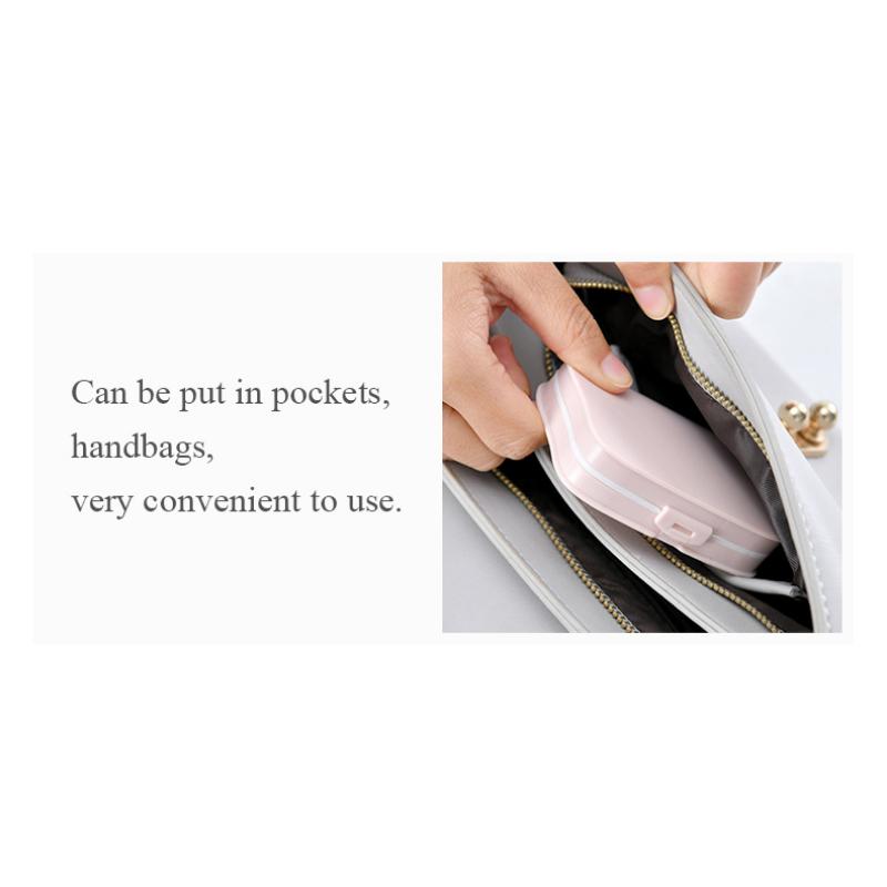 Tragbarer Organizer-Behälter für Tabletten, Reise-Pillendose mit Dichtungsring, kleine Pillendose für Tabletten, Behälter für Medikamente