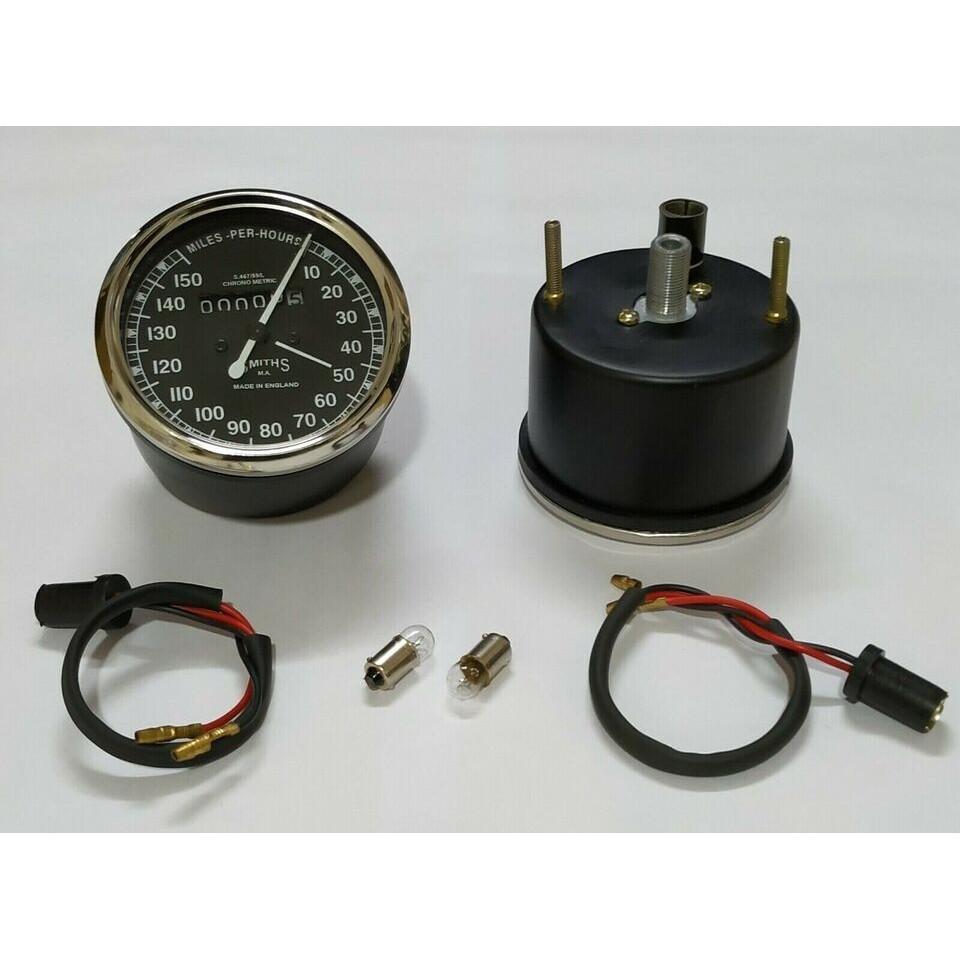 Smiths Replica 150 Mph Speedometer 8,000 Rpm Tacho Speedo for Norton Triumph