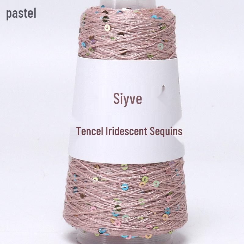 Si Yue Tencel Iridescent Sequin Yarn: Hand-Knitted Fashion Dazzle