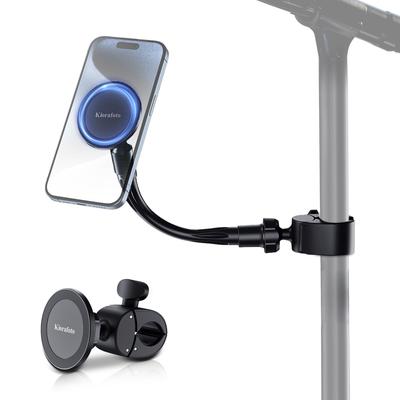 Music Stand Phone Holder Magnetic Fitness Bike Clip Smartphone Arm Stand Rotation Angle Adjustment iPhone 15 14 13 12 Pro Max Plus Case Compatible