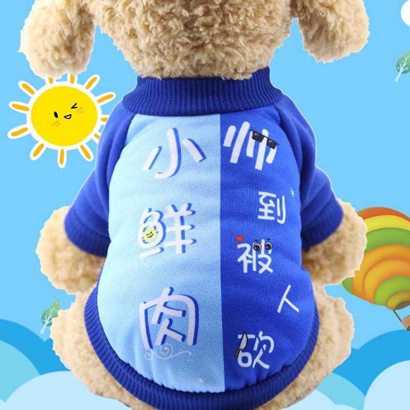 Pet Dog Hoodie Winter Warm Fleece Sweatshirt Teddy Corgi Small Medium Dogs New Festive Cartoon Design