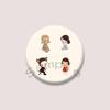 Funny No Talk Me Im Angry Cat Button Pin Custom Creative Pride Flag Brooch Bag Clothing Cartoon Badge Jewelry Gift for Friends