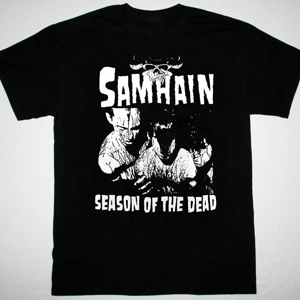 

VTG Samhain band Season of the Dead T-shirt black Short sleeve S-5Xl 1F465 Unisex T-Shirt M