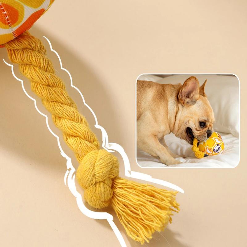 Bite-Resistance Dog Toy Interactive Pet Teeth Cleaning Toys Squeaky Dog Ball Toy Puppy Chewing Toys Pet Supplies