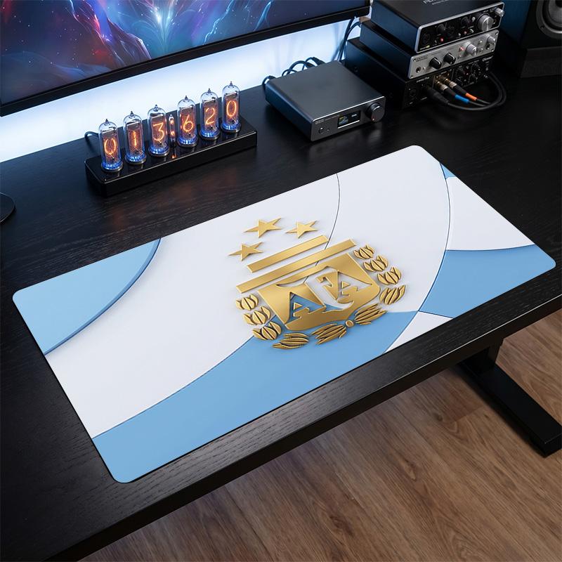 Argentina Football Crest Mouse Pad, Extended Non Slip Rubber Desk Mat for Gaming Office Laptop Fan Gift