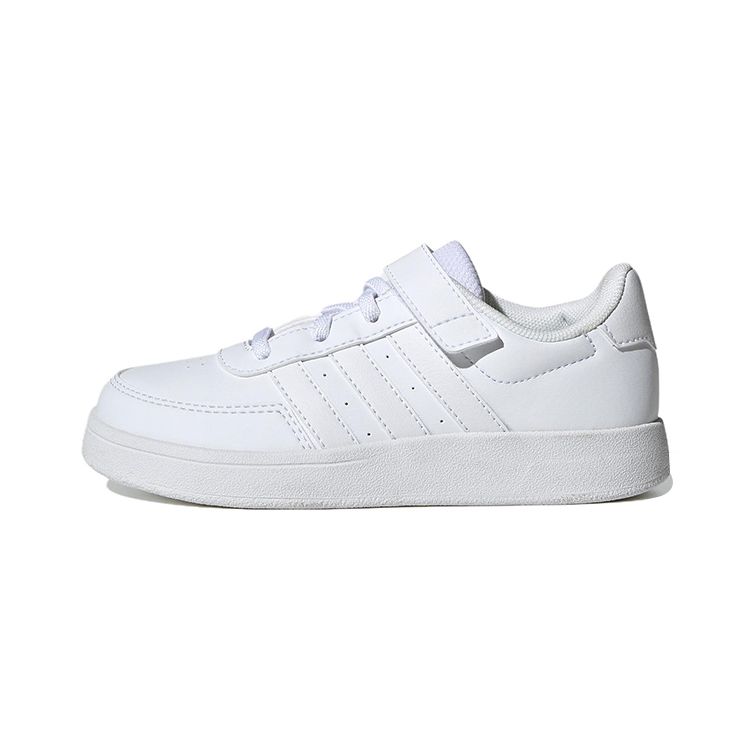 Adidas Neo Breaknet Synthetic Leather Low-Top Skate Shoes Kids Sneakers White HP8969