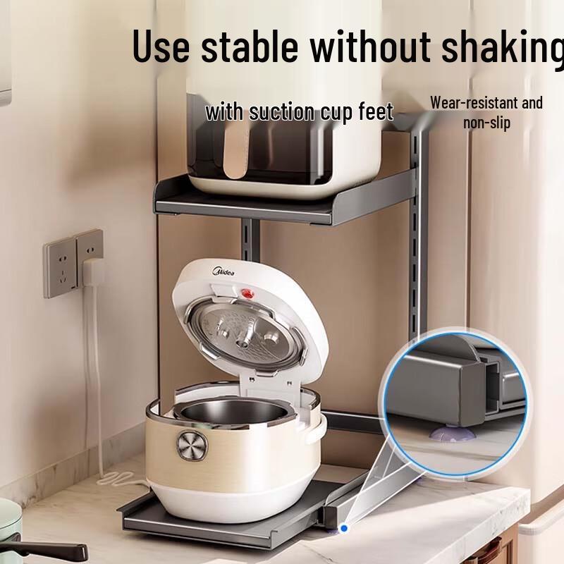 Mehrstöckiges Küchengeräte-Ablageregal für die Arbeitsplatte