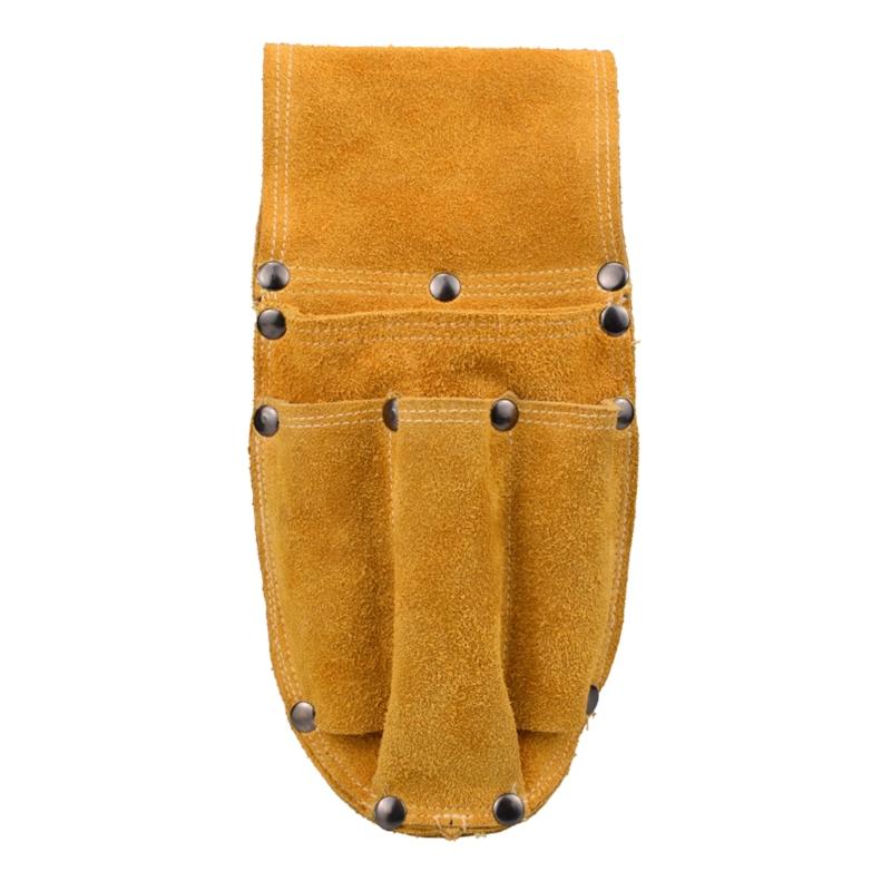 Electrician Tool Bag Waist Pocket Tool Belt Pouch Bag Screwdriver Utility Kit Holder Cowhide Hammer Screwdriver Pouch 1
