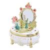 Dressing Table Shaped Trinket Box Decorative Hand Painted Metal Enamel Jewelry   for Rings Bracelets