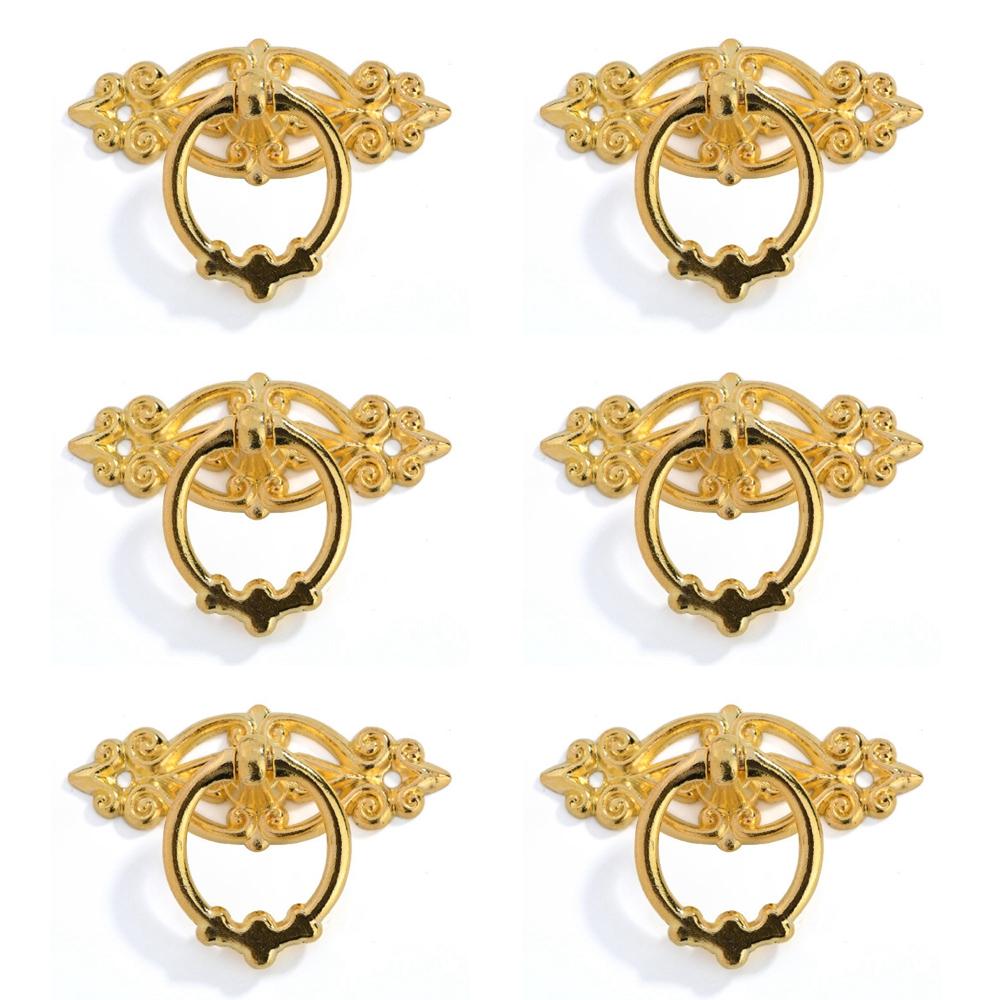 

for Wood Case Hardware Cupboard Closet Ring Pulls Handles Cabinet Knobs Ring Handles Drawer Pulls gold