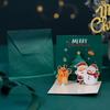 Zarflı Noel El Yazısı 3D Teşekkür & Tebrik Kartı Seti