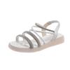 Fashion 2025 Fashion Elastic Band Women's Sandals New Crystal Casual Summer Open Toe Plus Size Best Seller Comfortable Flat Sandals