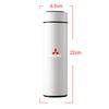Car Badge Leak Proof Travel Thermo Mug Double Stainless Steel Smart Thermos Bottle For Mitsubishi Ralliart Lancer Pajero 4 Cross