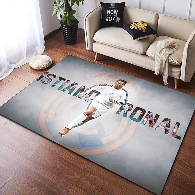 Football Star Carpet for Children,Living Room Bedroom Floor Mat Kitchen Mat Children's Bedroom Mat,bedroom Decor,Anime Rug,