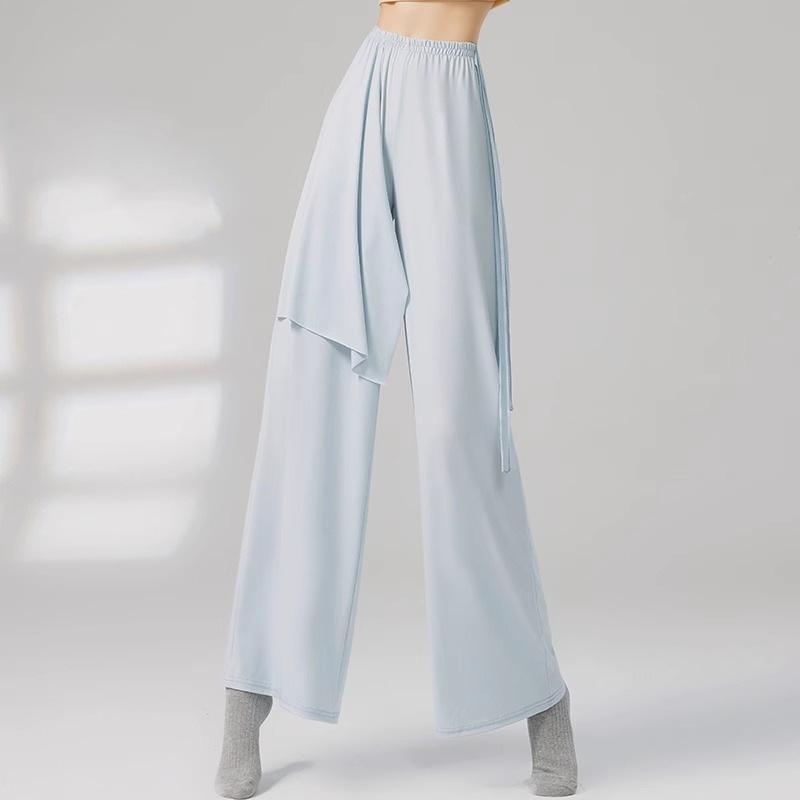 

Прямые брюки Боди Классический Этнический Современный танец Взрослые брюки Танцевальный костюм Танцевальные брюки L светло-синий