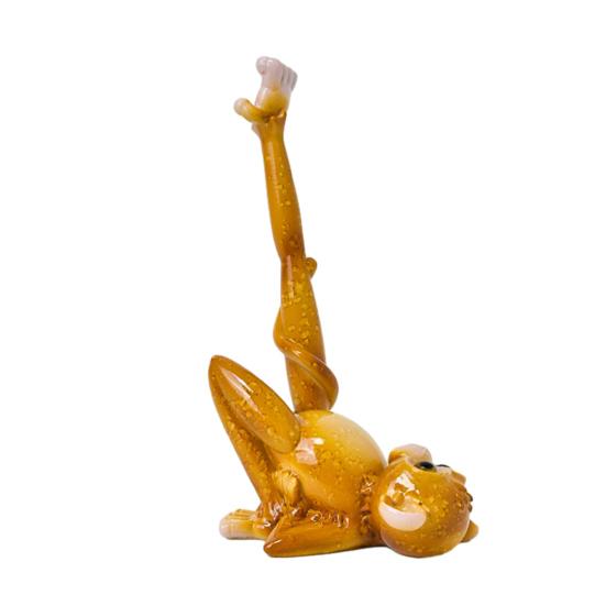 Carine Sculture di Scimmia Yoga in Resina, Decorazione Divertente Statuetta Animale per Scaffale di Casa Supporto TV Mobile Bar Ingresso, Ornamento Creativo da Scrivania Regalo per Yoga