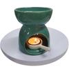 Ceramic Candle Holder with Handle and Flat Bottom