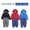 Happy Snow Combi Jumpsuit for Cold Denim 100cm Kids' Boys, Weather, Pattern, 111101, Red,