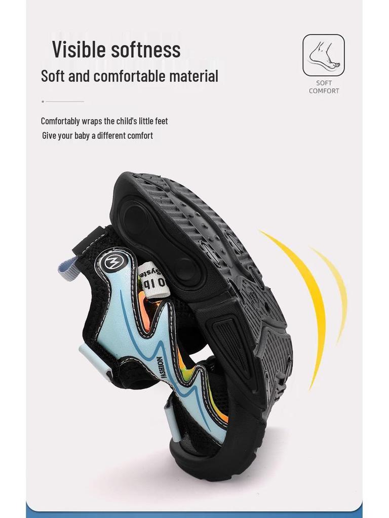 Non-Slip Boys' Casual Summer Sandals – Odor-Resistant, Soft Sole, Shock-Absorbing