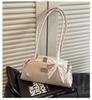 New Solid Color Women Shoulder Bag Fashi Leather Surface Handbag Trendy Casual Underarm Bag For Spring Summer