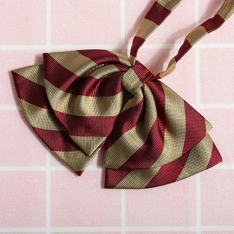 Jk Japanese Plaid Korean Version Of Collar Flower Graduate Female Collar Flower College Wind Streamer Jk Bow Shirt Accessories Sailor Suit