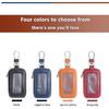 vvag Premium Car Key Fob Case Genuine Leather Car Smart Key fob Holder Car Remote Keychain Bag Universal