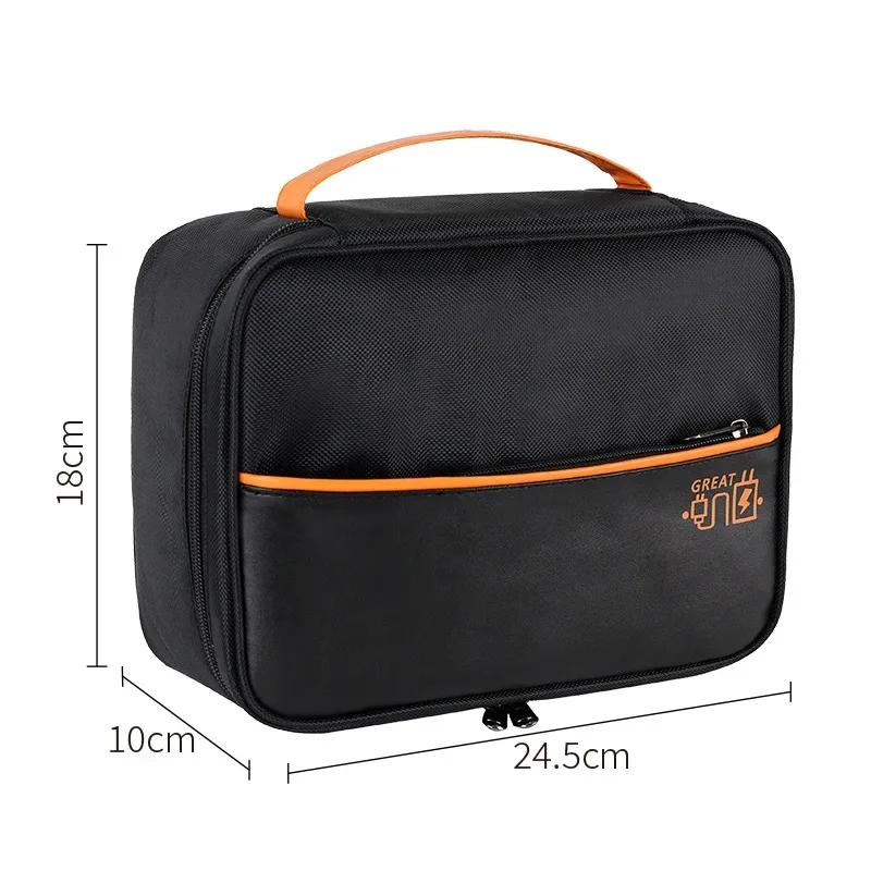 

Portable Cable Winder Waterproof Travel Digital USB Gadget Organizer Power Bank Phone Charger Earphone Storage Bag with Handle