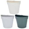 Flower Pot Simple Elegant Semicircle Wall-mounted Garden Plant Succulent Pot Gardening Supplies