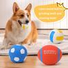 Interaktives Hundekauspielzeug Quietschspielzeug Naturlatex-Bälle Bissfest für Chihuahua Golden Retriever Kleine Große Hunde GWF6