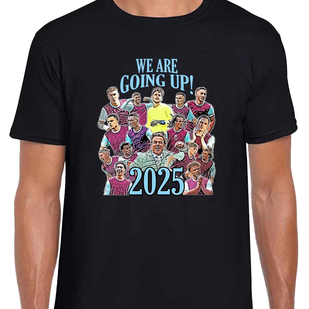 Burnley Promoted 2025 Unisex T-Shirt Tee S-XXXL Burnley Top Fans Gift 3XL