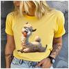 Cotton  Bunny Moon and Star Print Casual Tee Womens Daily Outdoor T Shirt Summer Travel Holiday Gift Family Gathering