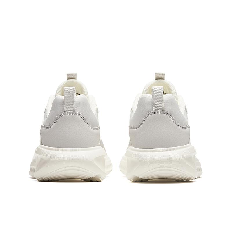 Anta Comfortable Shock Absorbing Durable Low Top Running Shoes Women sneaker Gray White 922415525-1