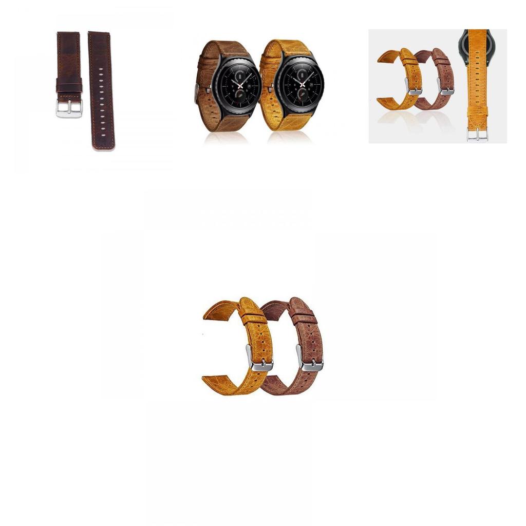 For Samsung Smartwatch Leather Strap With Pin Buckle For Daily Use