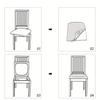 Modern Velvet Dining Chair Cover Elastic Anti-slip Chair Cushion Cover Soft Dust-proof Seat Cover for Home&Hotel Decoration