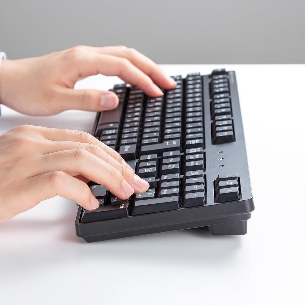 Sanwa Supply Wireless Keyboard with Silent Mouse 2.4GHz (Type-C Connection) SKB-WL40CSETBK