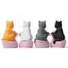 Ornament PVC Model Educational Toy Cat Ornaments Sitting Pink Duck Cat Small Statue Cat Miniature
