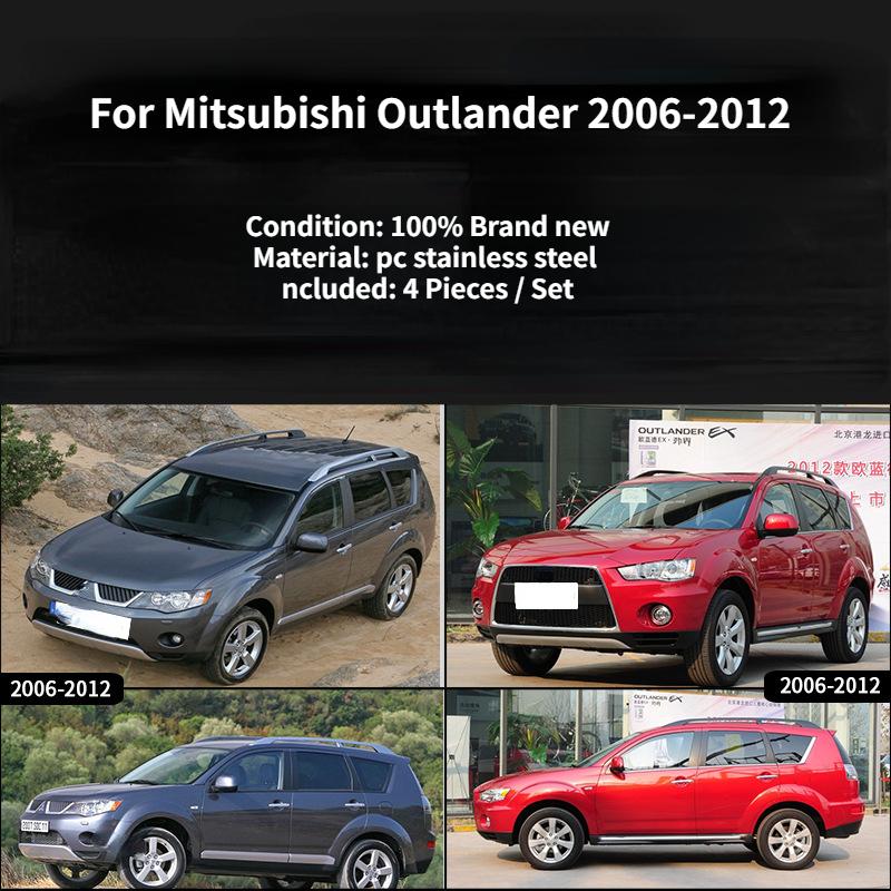 Window Rain for Mitsubishi Outlander 2006-2012 Accessories Visors Rain Guard Door Visor Vent Shades Ventvisor Awnings
