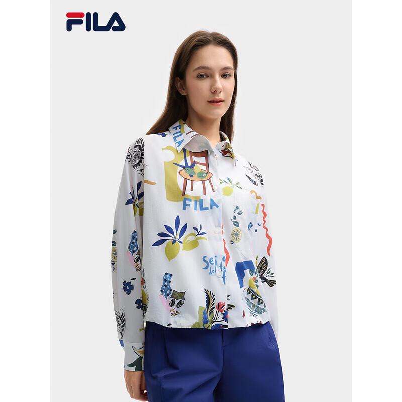 FILA Women s 2025 Summer Graffiti Long Sleeve Woven Shirt