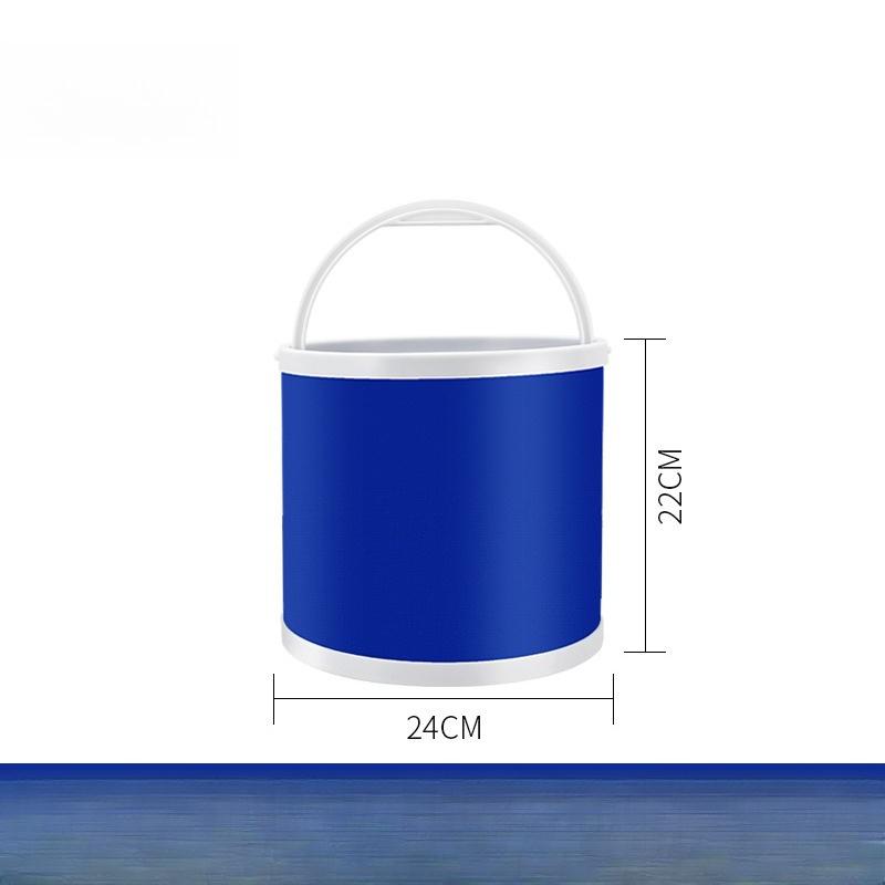 Car Folding Bucket Multifunctional Portable Fishing Bucket Car Wash Bucket Oxford Cloth Bucket Outdoor Storage Box