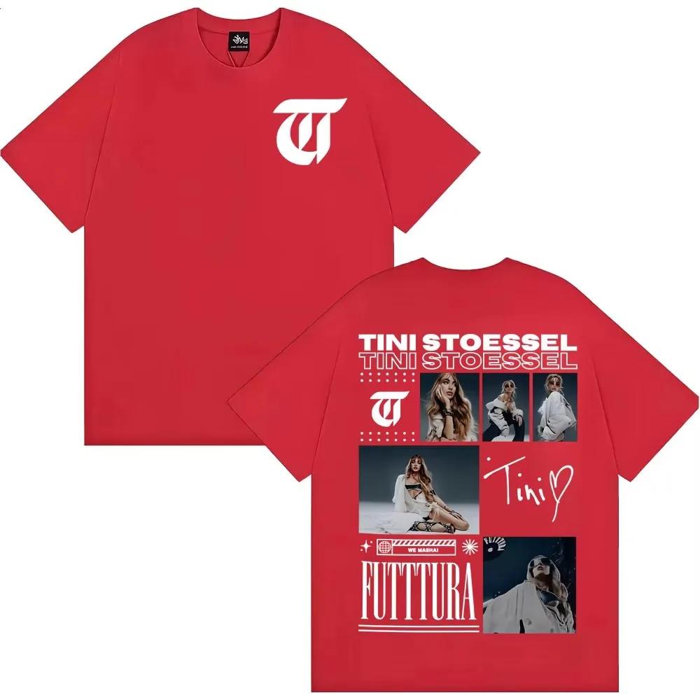 Tini Stoessel Futtura Album Tour 2026 Graphic T Shirt Men Women Clothing Fashion Aesthetic T-shirts High Quality Cotton T-shirts